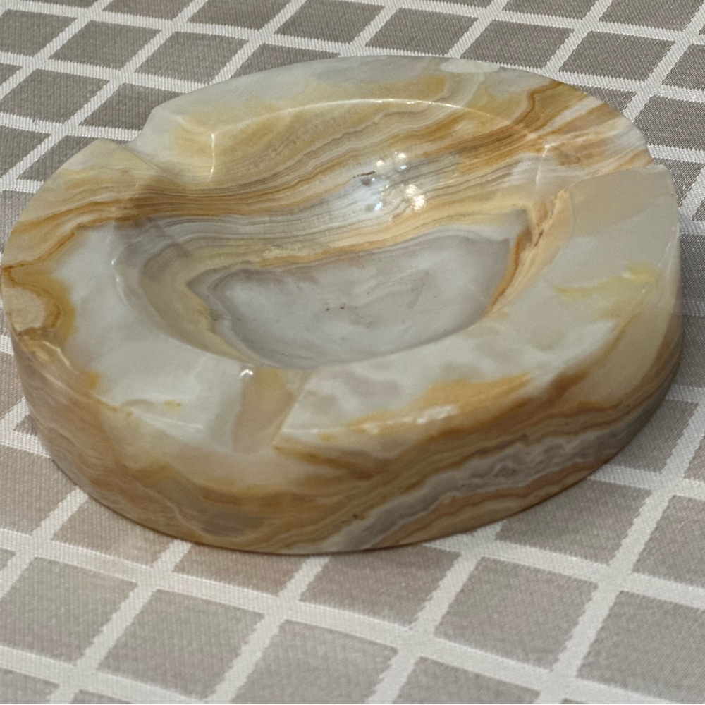 Swirled Stone Decorative Bowl